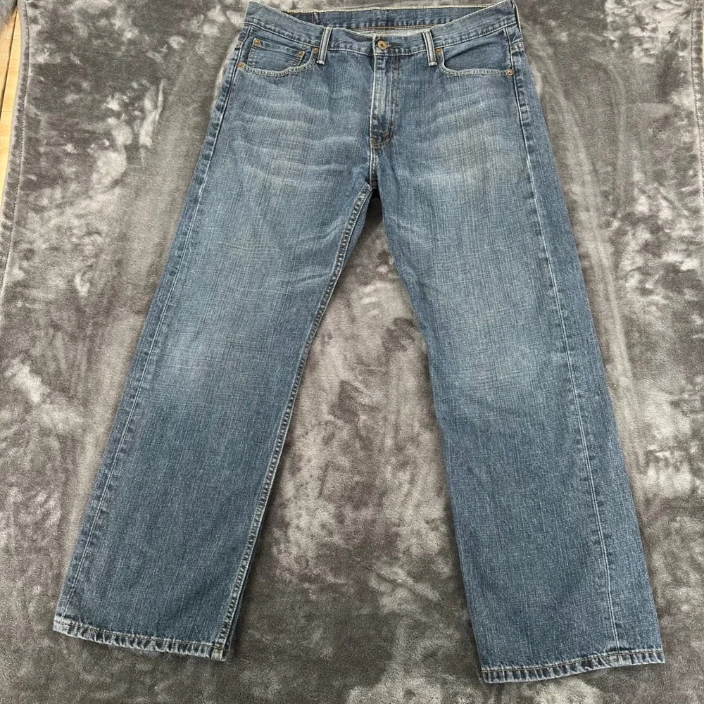 Levis 569 Loose Straight Leg Jeans Mens 36x32 Blue Denim Relaxed Fit Pants